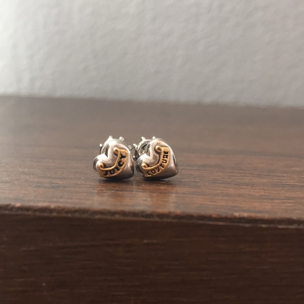 Juicy Couture Heart Stud Earrings